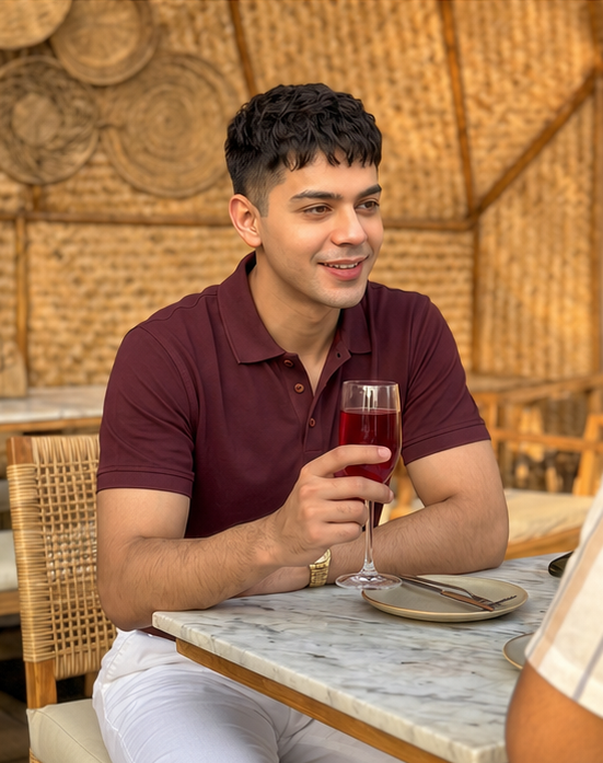 Maroon Solid Polo
