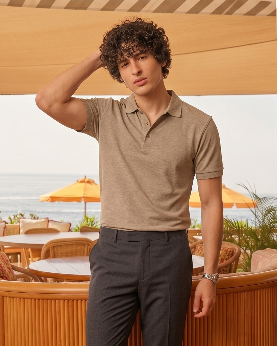 Sand Solid Polo