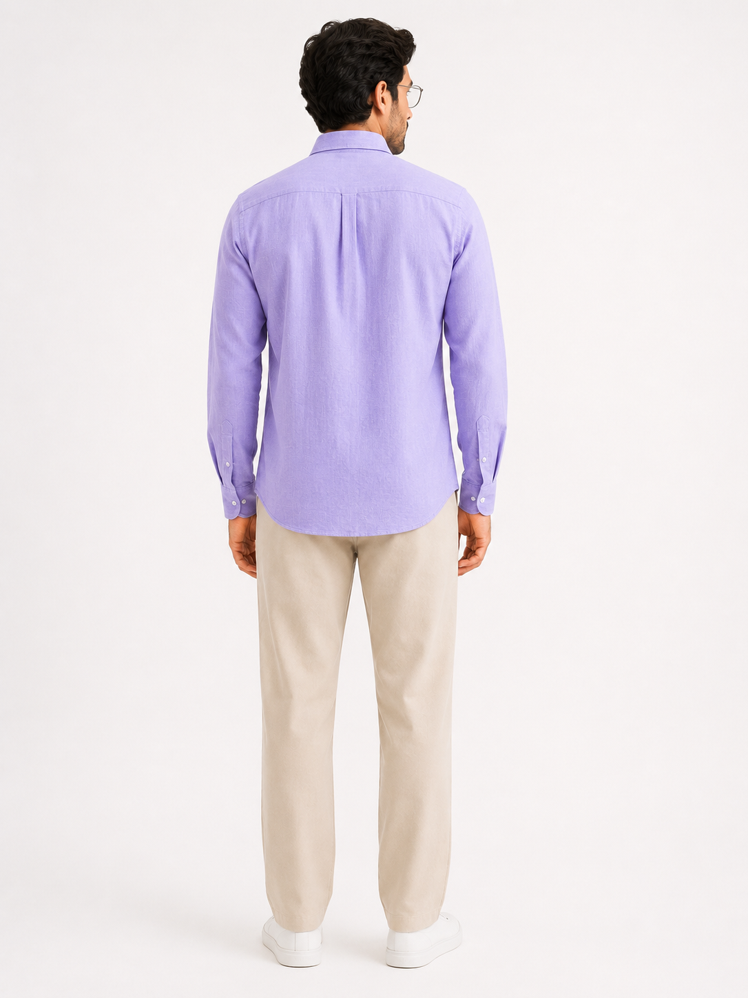 Pure Irish Linen Everyday Shirt — lavender