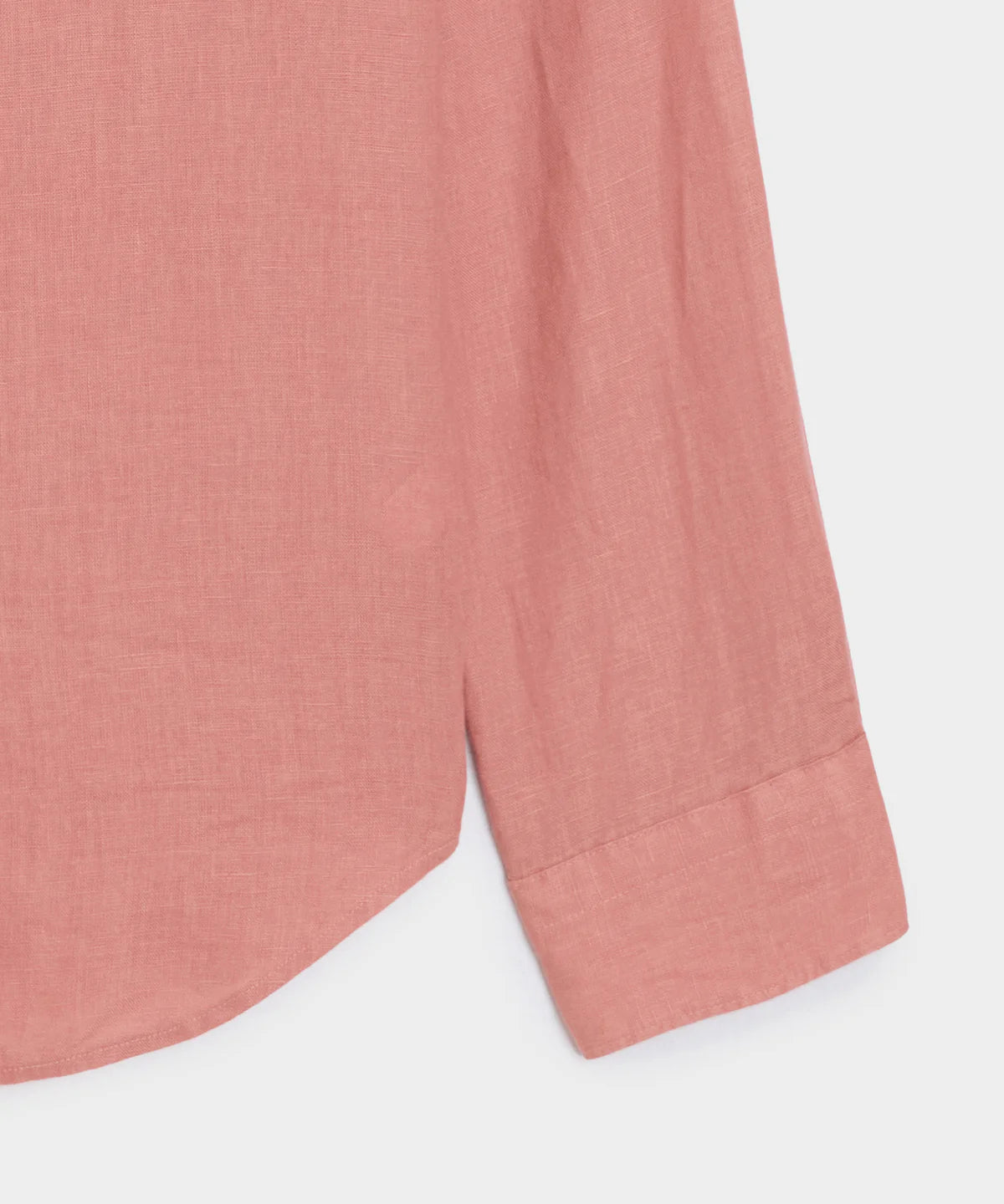 Pure Irish Linen Everyday Shirt — Dusty Rose - leafiber.com